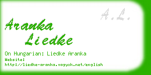 aranka liedke business card